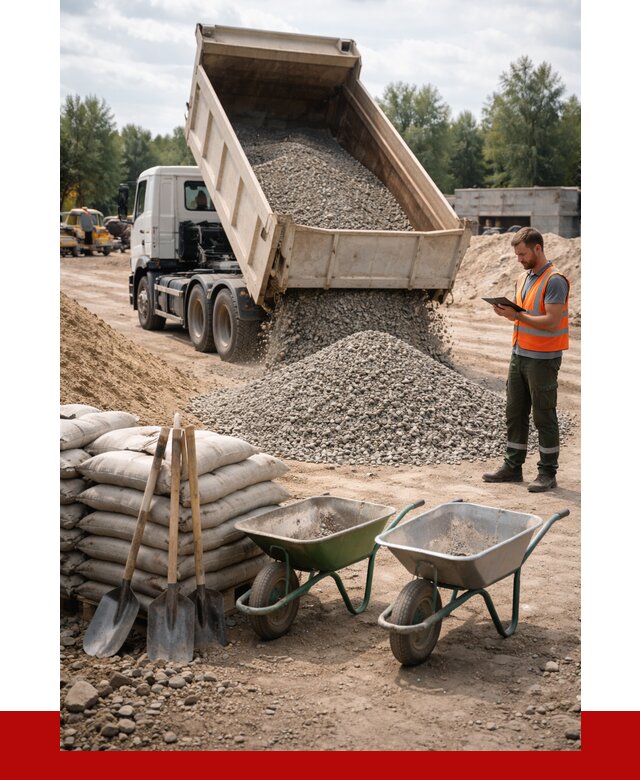 Доставка нерудных материалов в Баксане от 1212 руб. | ПРОНЕРУДБкс