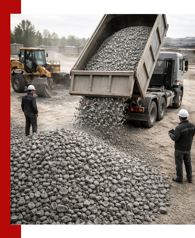 Доставка гранитного щебня фракции 20-40 в Баксане