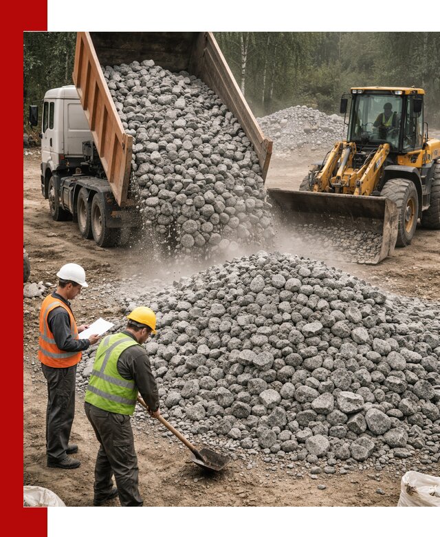 Гранитный щебень фракция 70-150 доставка в Баксане