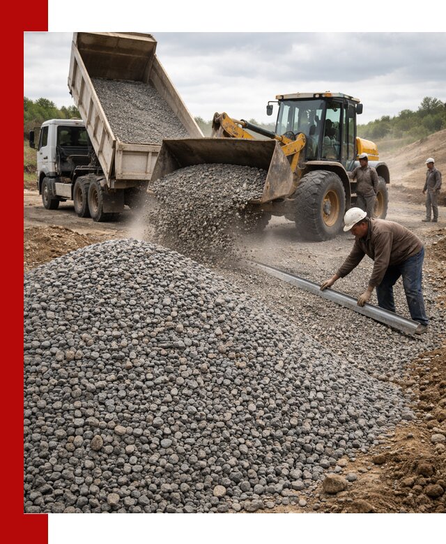 Гравийный щебень фракция 5-20 с доставкой в Баксане