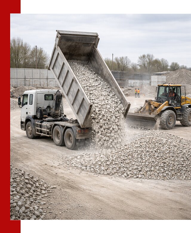 Доставка и продажа известнякового щебня в Баксане