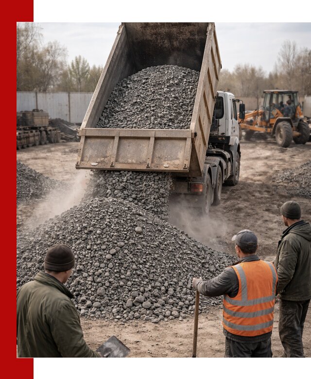Доставка шлакового щебня в удобные сроки по выгодной цене в Баксане