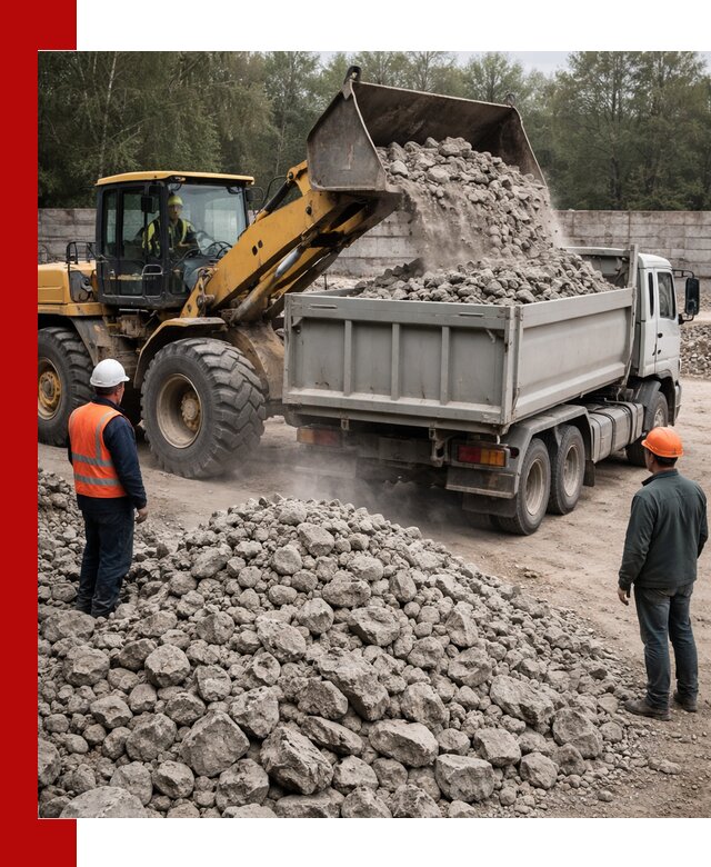 Вторичный щебень фракция 70–150 в Баксане с доставкой