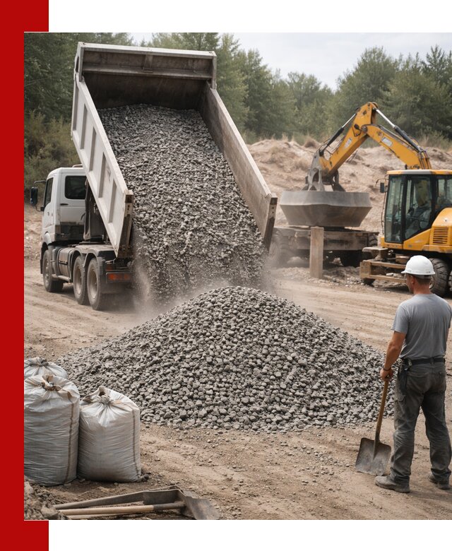 Доставка и продажа бетонного щебня в Баксане