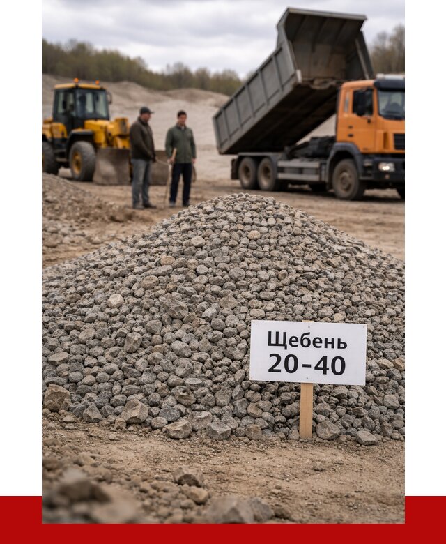 Бетонный щебень фракция 20-40 в Баксане от 2475 р. | ПРОНЕРУДБкс