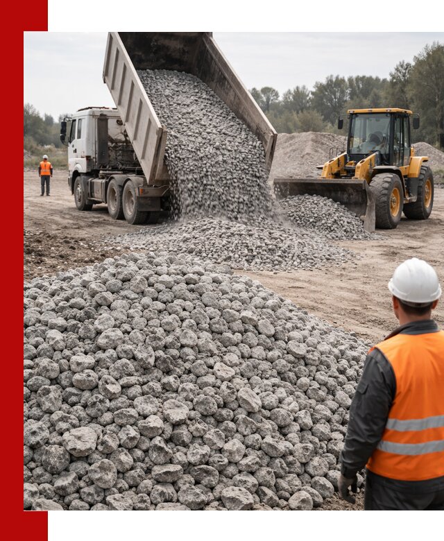 Доставка бетонного щебня фракции 20-40 в Баксане