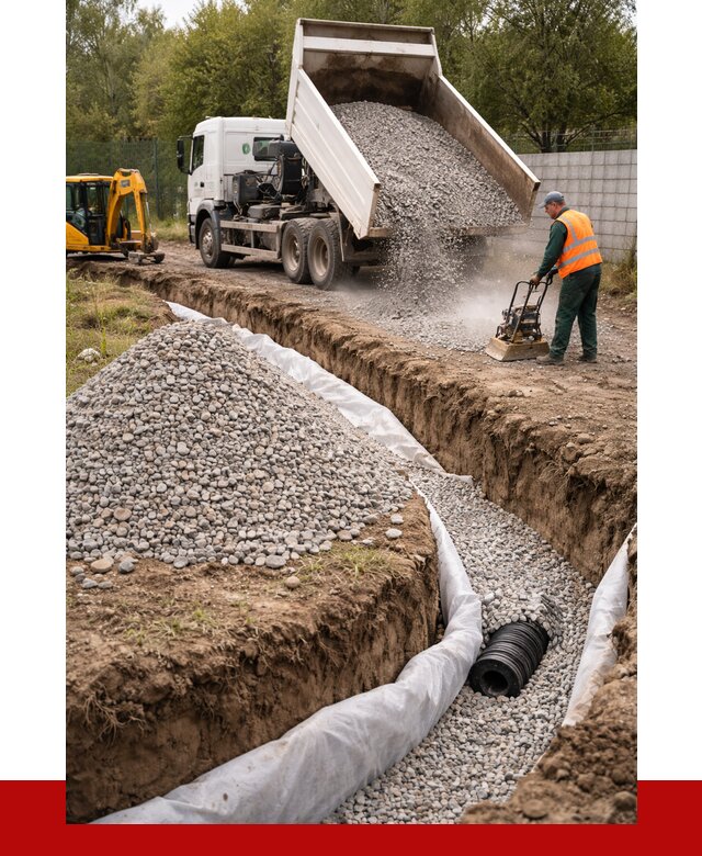 Щебень для дренажа в Баксане от 1869 р., ПРОНЕРУДБкс доставка