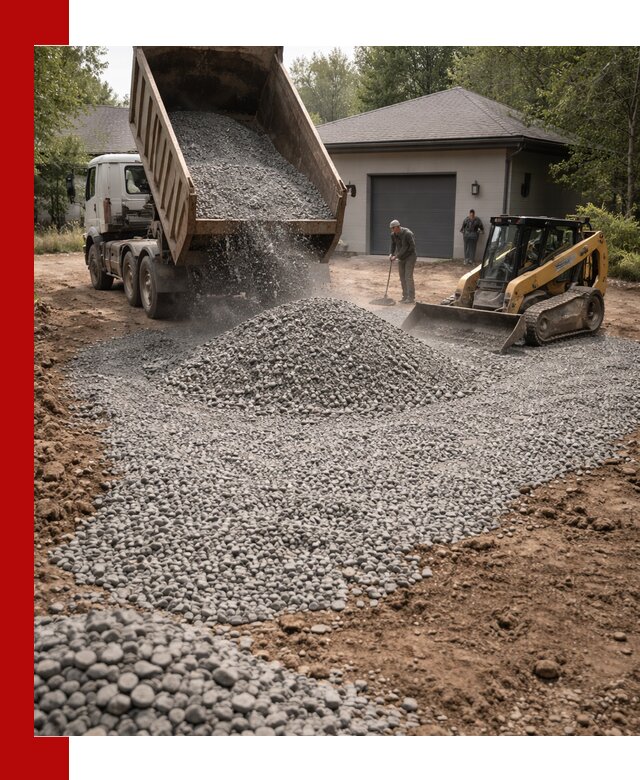 Щебень для парковки в Баксане: доставка и укладка качественного материала