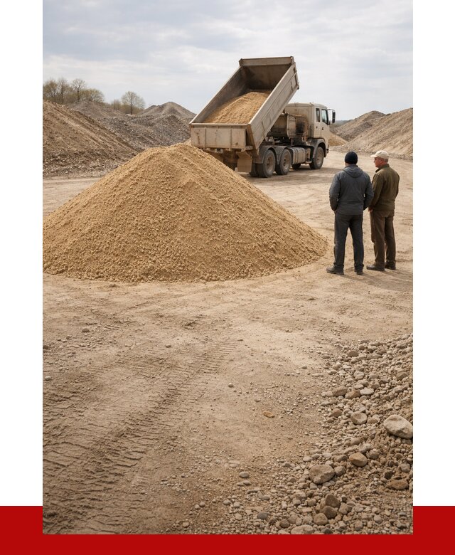 Карьерный песок крупнозернистый в Баксане от 8587 р | ПРОНЕРУДБкс