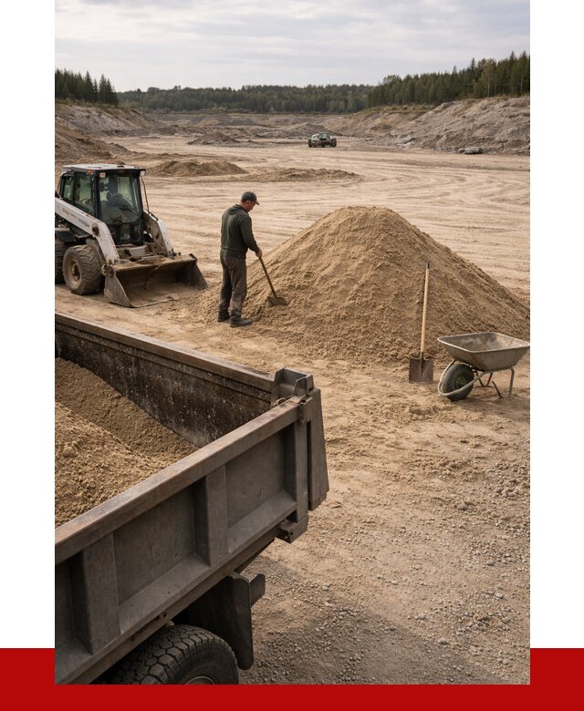 Карьерный песок среднезернистый в Баксане, от 2222 р. ПРОНЕРУДБкс