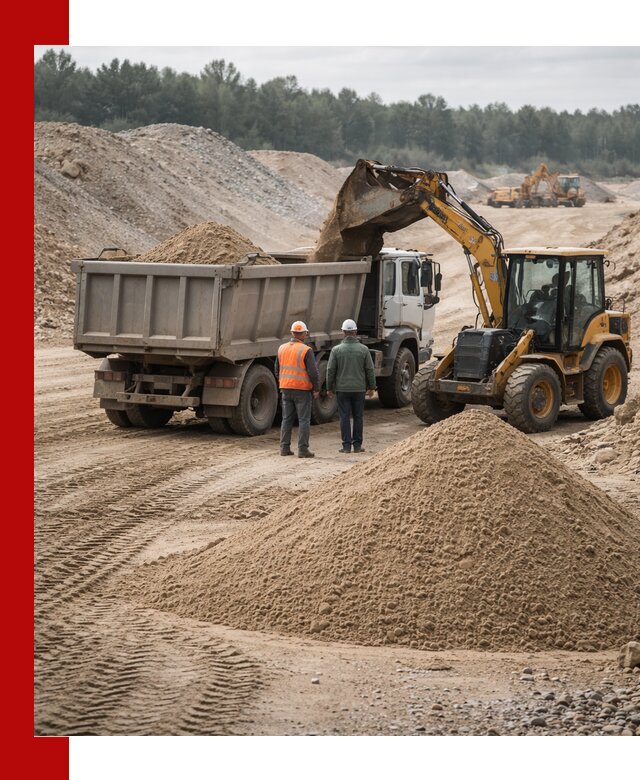 Карьерный среднезернистый песок с доставкой в Баксане