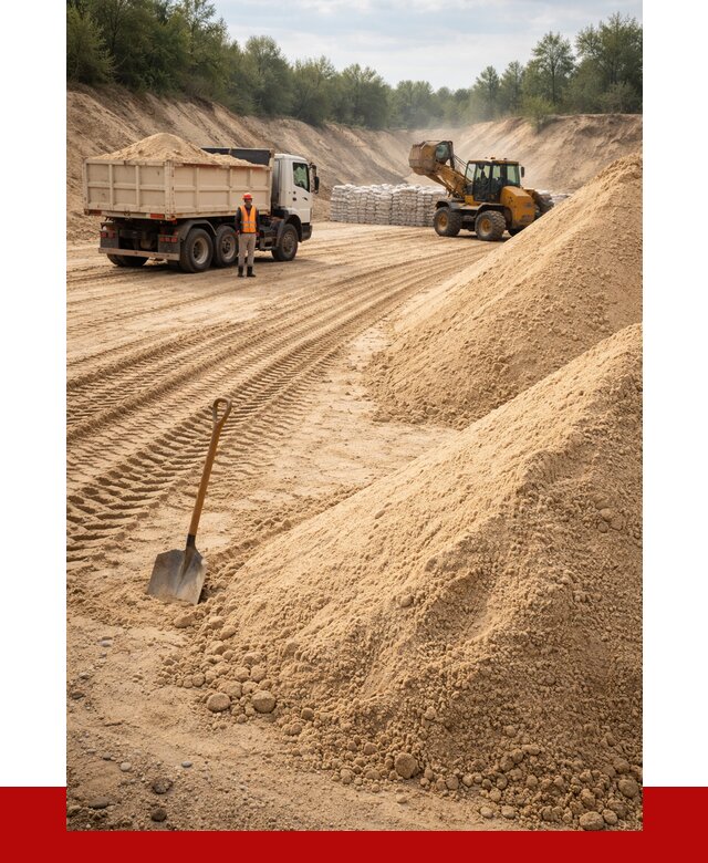 Карьерный песок мелкозернистый в Баксане от 9092 р. | ПРОНЕРУДБкс
