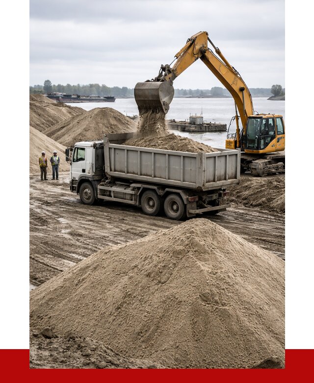 Купить речной песок навалом в Баксане от 1818 р., ПРОНЕРУДБкс