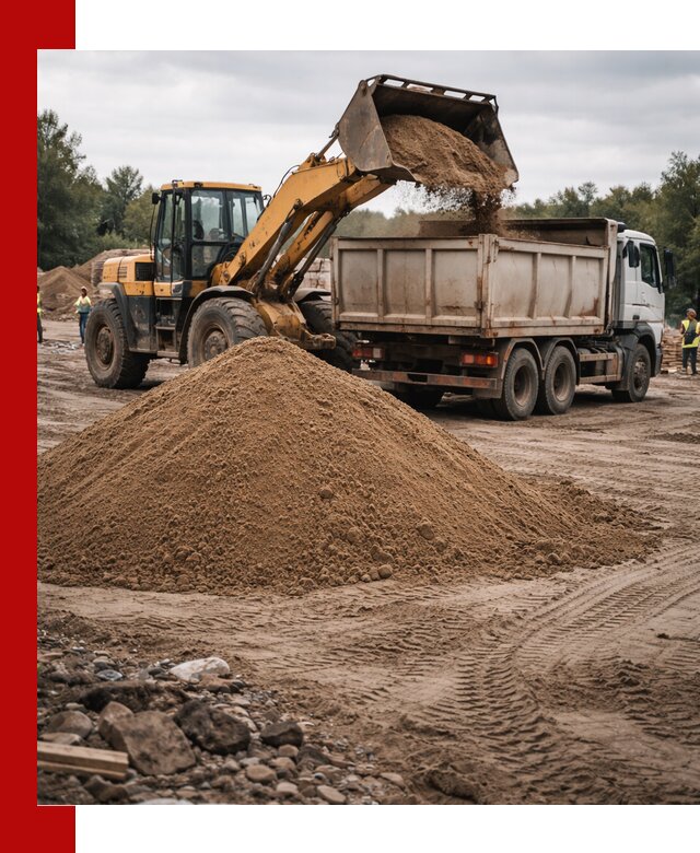 Доставка речного песка навалом в Баксане быстро и выгодно