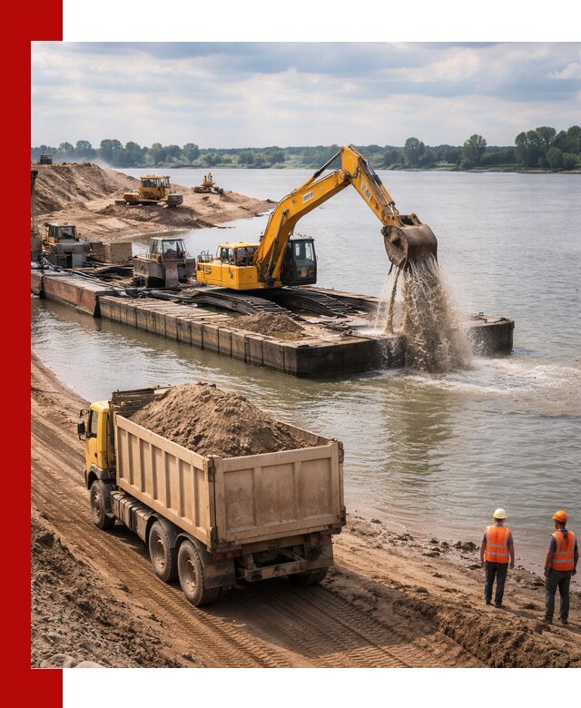 Намывной песок с доставкой в Баксане оптом и в розницу