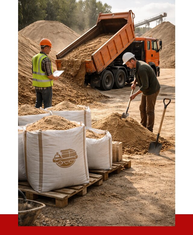 Строительный песок в Баксане от 2222 р. с доставкой, ПРОНЕРУДБкс