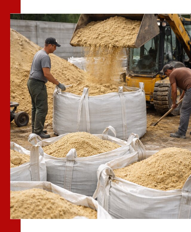 Поставка качественного песка для кладки в Баксане