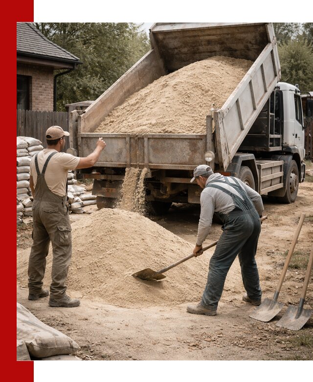Песок для штукатурки с доставкой в Баксане качественный и чистый