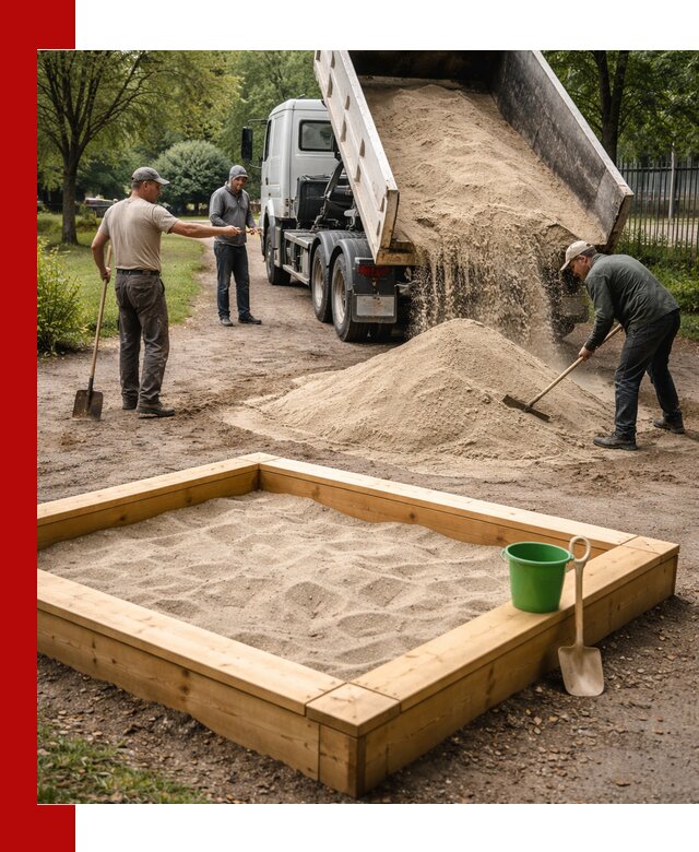 Песок для песочницы с доставкой в Баксане недорого и чистый
