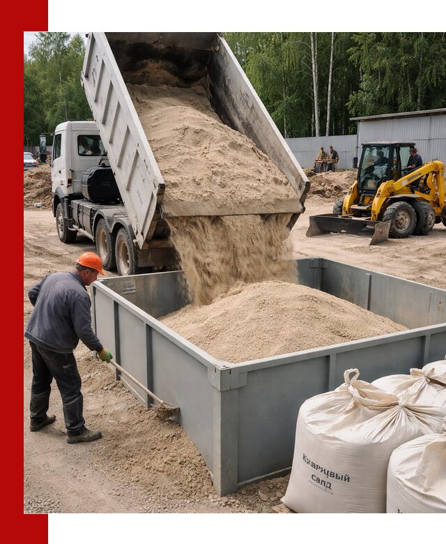 Кварцевый песок для фильтра в Баксане — доставка и качество