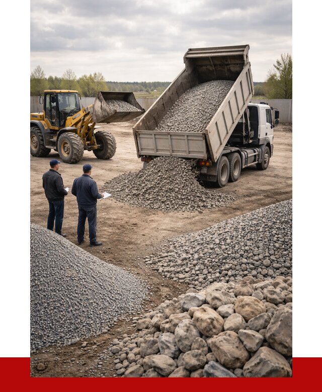 Гравий и камень с доставкой в Баксане от 4243 р. - ПРОНЕРУДБкс