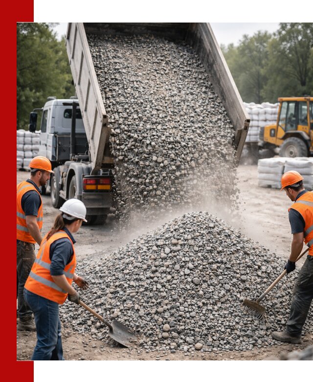 Доставка гравия и камня в Баксане оптом и в розницу