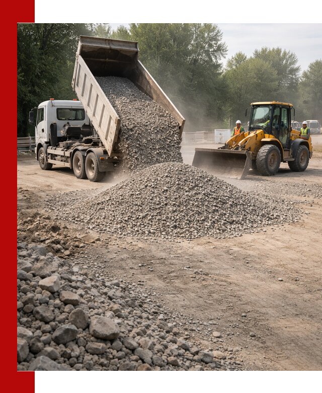 Гравий фракция 5–20 доставка в Баксане оптом и в розницу