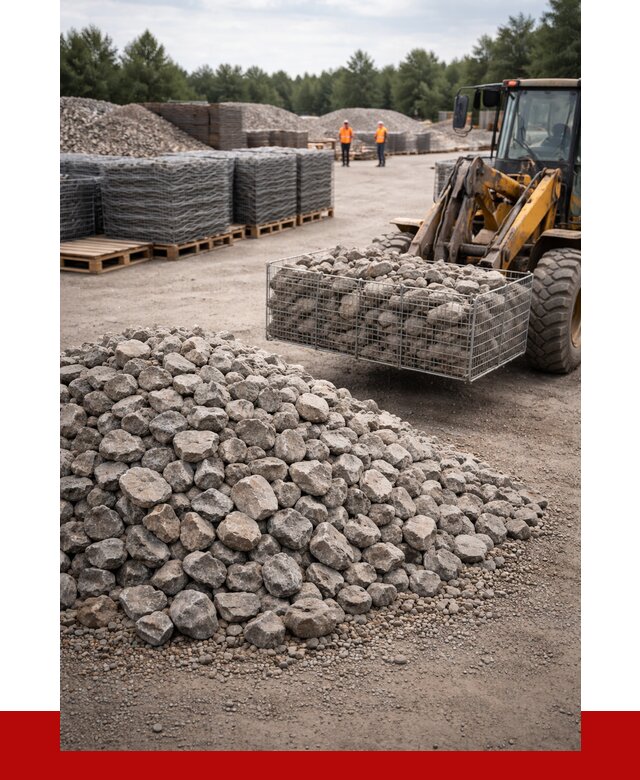 Камень для габионов фракция 70-150 в Баксане от 4243 р. | ПРОНЕРУДБкс