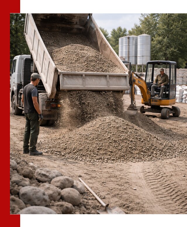 Доставка ПГС С3 в Баксане самосвалами и миксерами