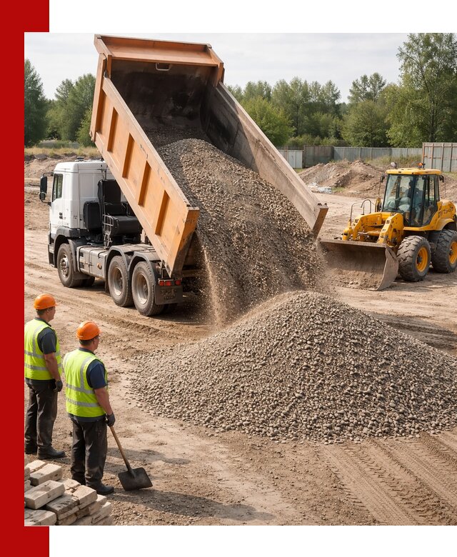 Доставка щебёночно-песчаной смеси ЩПС С7 в Баксане