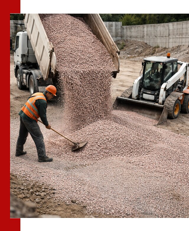 Крошка розовый гранит с доставкой в Баксане от производителя