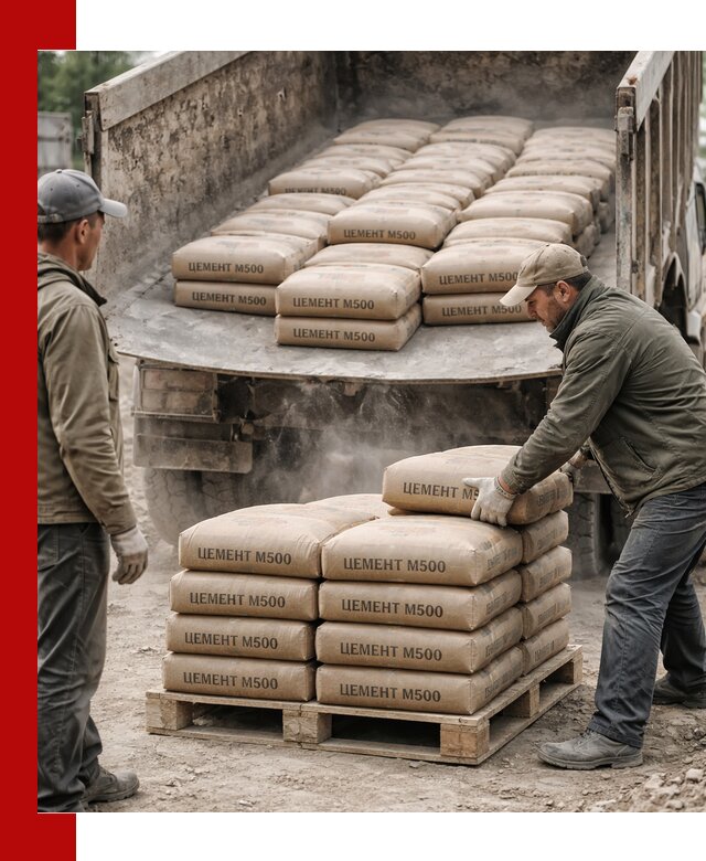 Цемент М500 с доставкой самосвалом в Баксане