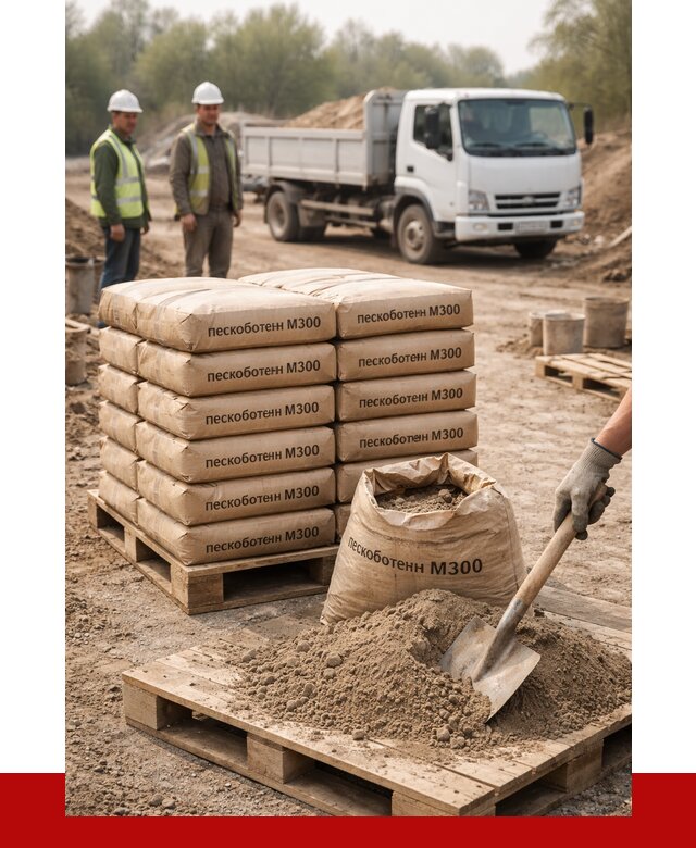 Пескобетон М300 в Баксане с доставкой от 4697 р. за куб | ПРОНЕРУДБкс