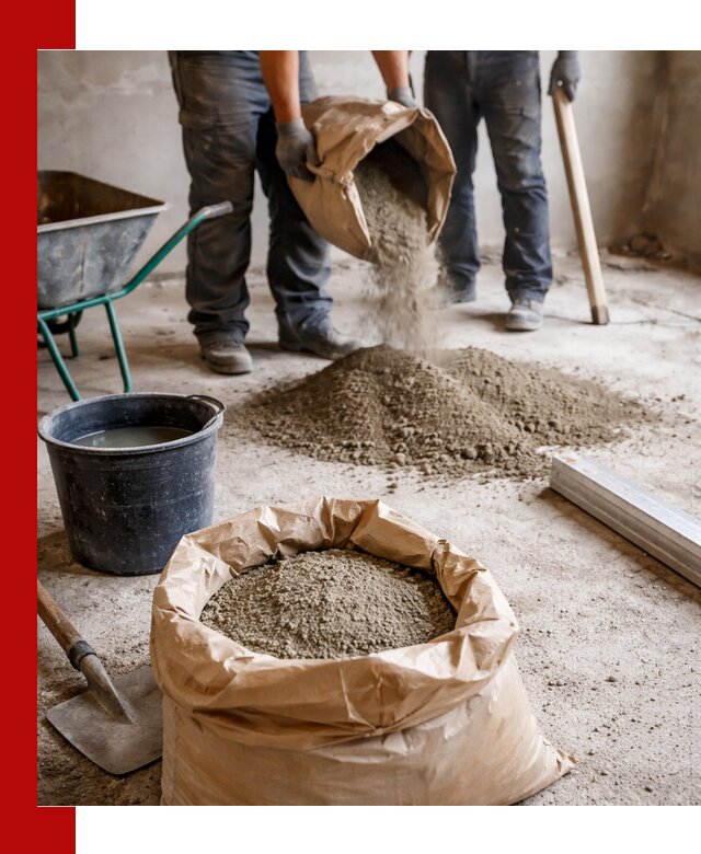 Доставка сухой смеси для стяжки в Баксане