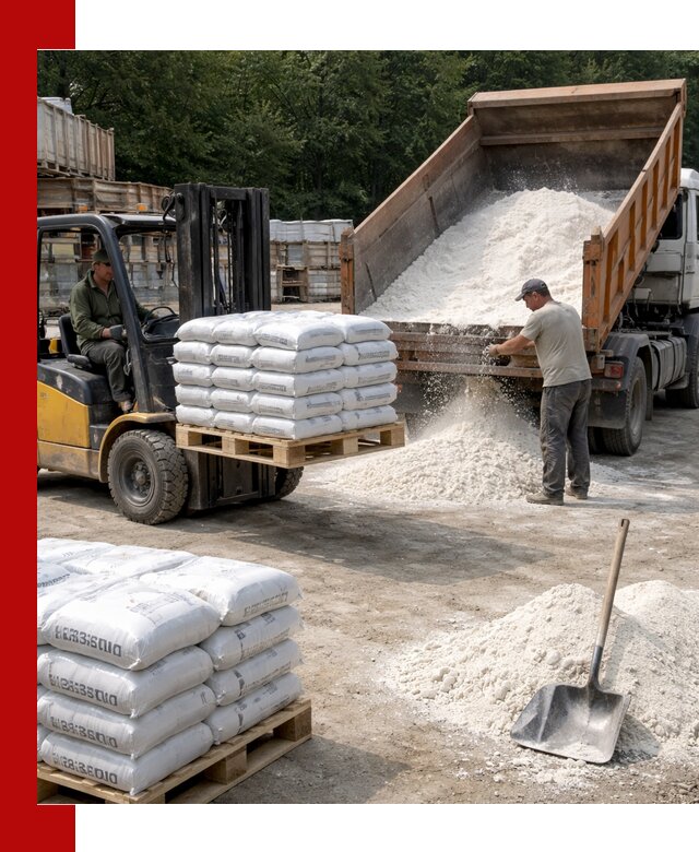 Доставка строительной извести оптом и в розницу в Баксане