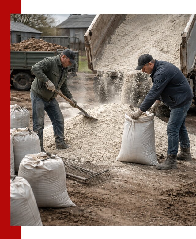 Доставка извести пушонки в Баксане оптом и мелким оптом