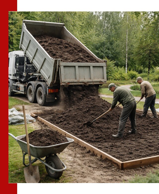 Доставка грунта для озеленения и благоустройства в Баксане