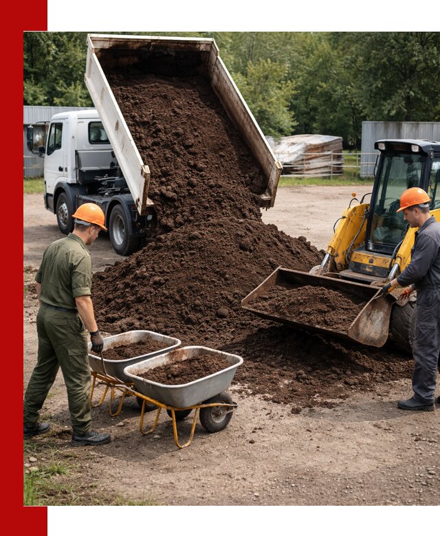 Доставка торфо-земляной смеси в Баксане для огорода и ландшафта
