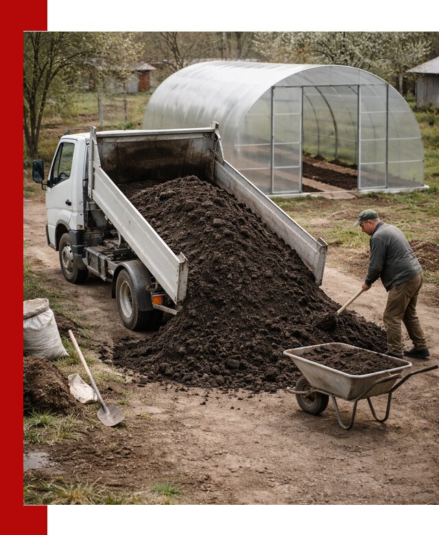 Чернозем для теплицы с доставкой в Баксане