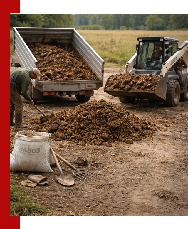 Доставка конского навоза в Баксане с разгрузкой и доставкой на объект