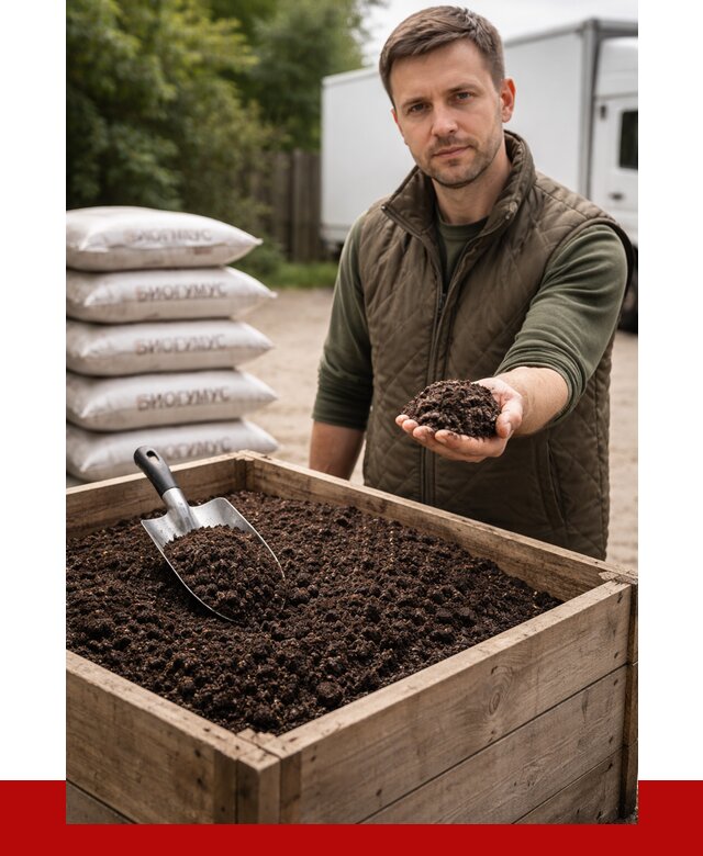 Купить биогумус в Баксане с доставкой от 8587 р. за куб | ПРОНЕРУДБкс