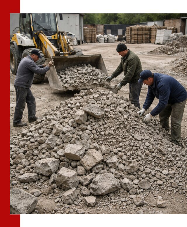 Демонтаж и вывоз бой бетона в Баксане