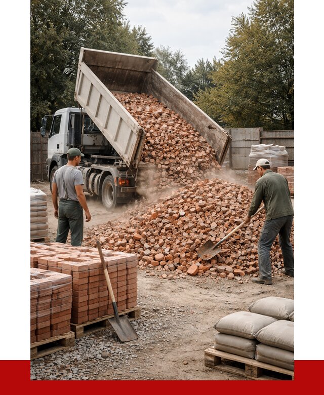 Бой кирпича в Баксане с доставкой от 4243 руб/куб | ПРОНЕРУДБкс
