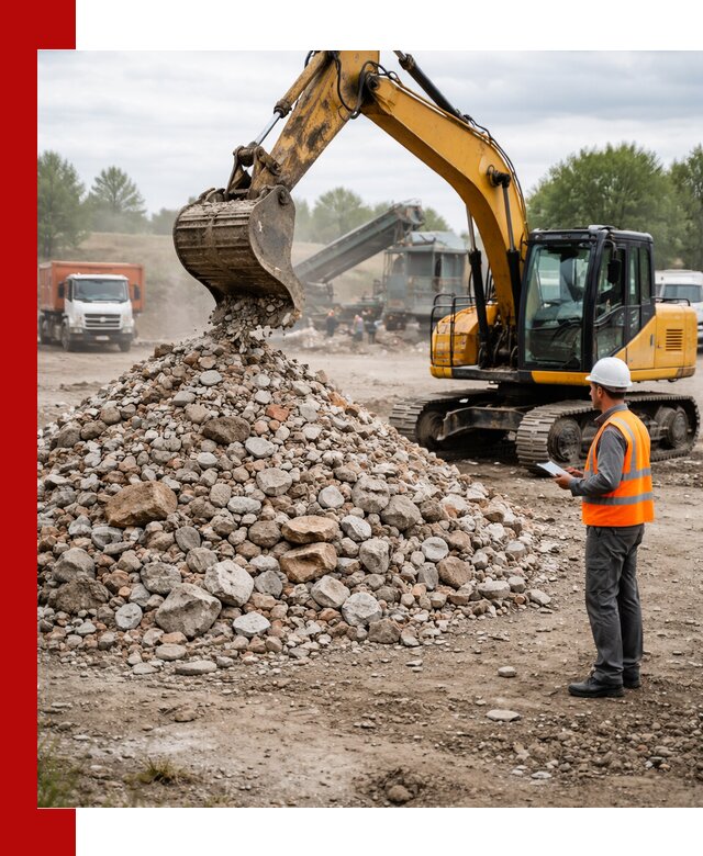 Доставка и вывоз строительного боя в Баксане