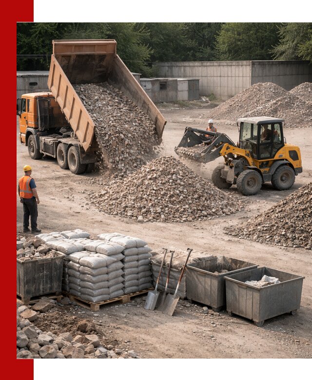 Вторичные материалы для отсыпки в Баксане — поставка и доставка