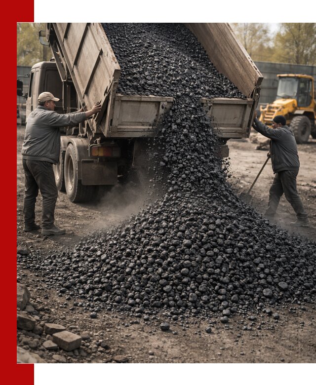 Доставка угля семечка самосвалами в Баксане