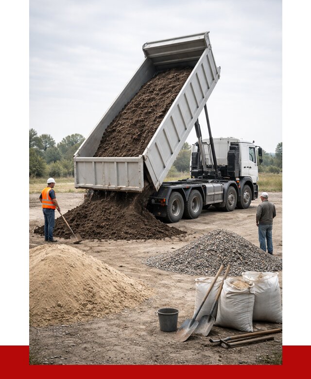 Доставка самосвалом 30 кубов в Баксане от 8587 р. | ПРОНЕРУДБкс