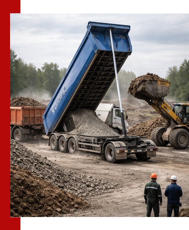 Аренда тонар 40 тонн в Баксане с доставкой материалов