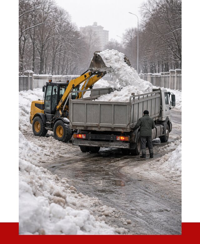 Вывоз снега с погрузкой в Баксане от 3536 р. ПРОНЕРУДБкс