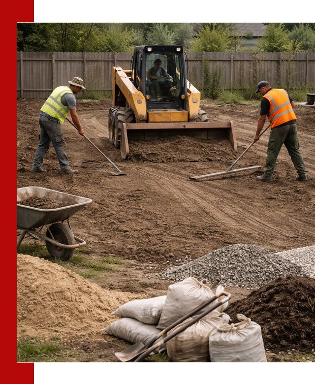 Выравнивание участка под строительство и благоустройство в Баксане